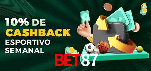10% de bônus de cashback na bet87
